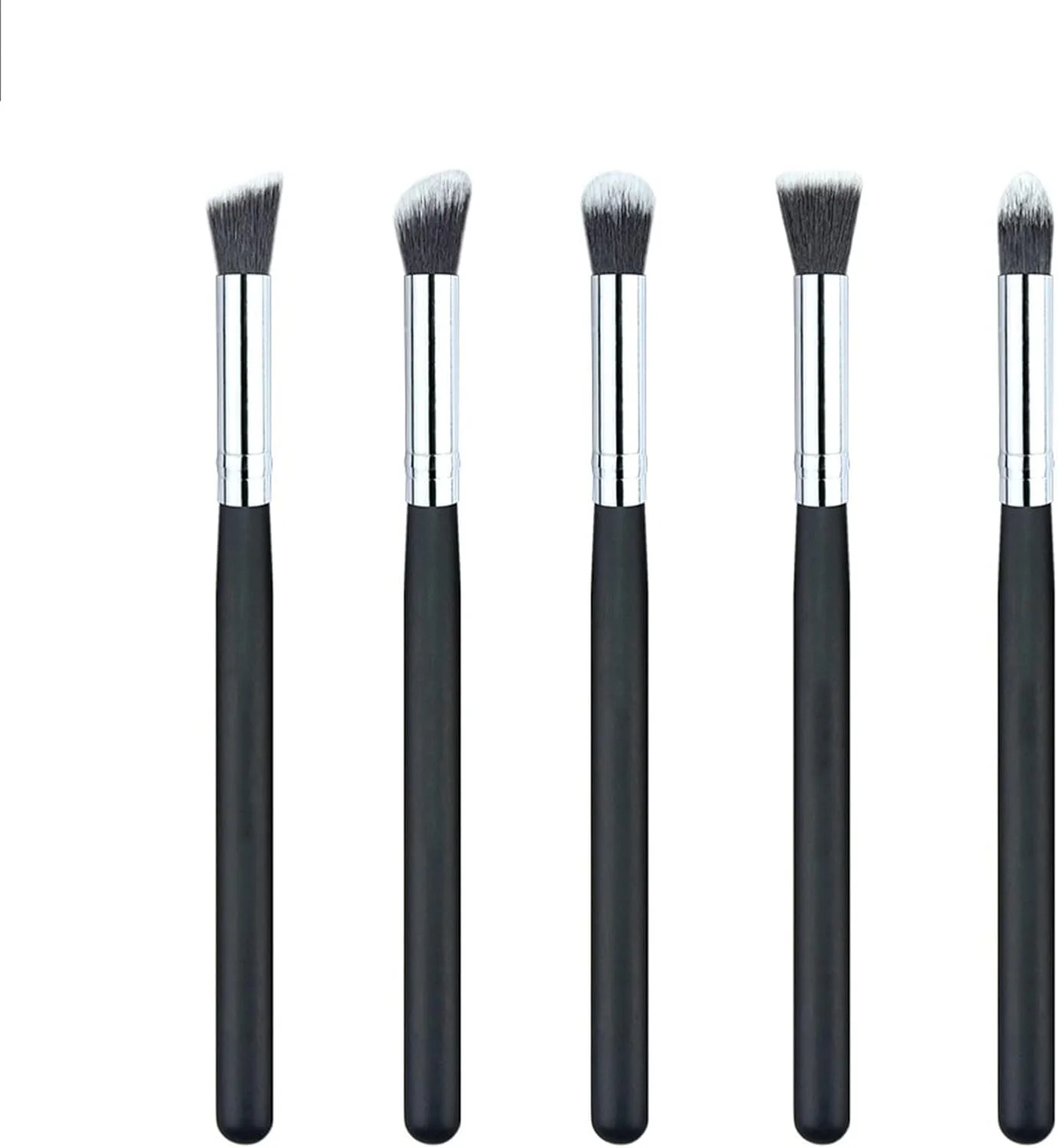 ست برس آرایشی HODORE، برس سایه بینی تک عددی، برس آرایشی فیبر مصنوعی، برس زیبایی نرم و سازگار با پوست، برس زیبایی که پودر را جذب نمی کند