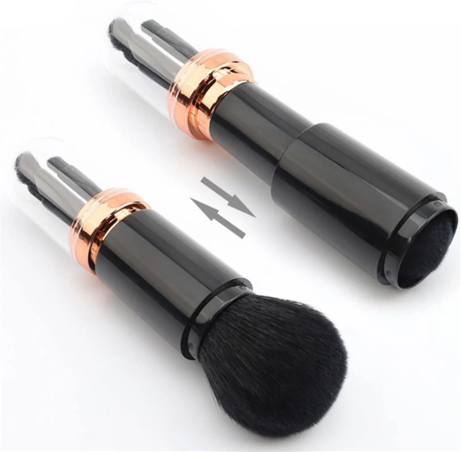 ست براش آرایشی HODORE، ست براش آرایشی مسافرتی جمع شونده برای رژگونه، برنزر، کانتورینگ، ترکیب، سایه چشم و رژگونه دیزنی