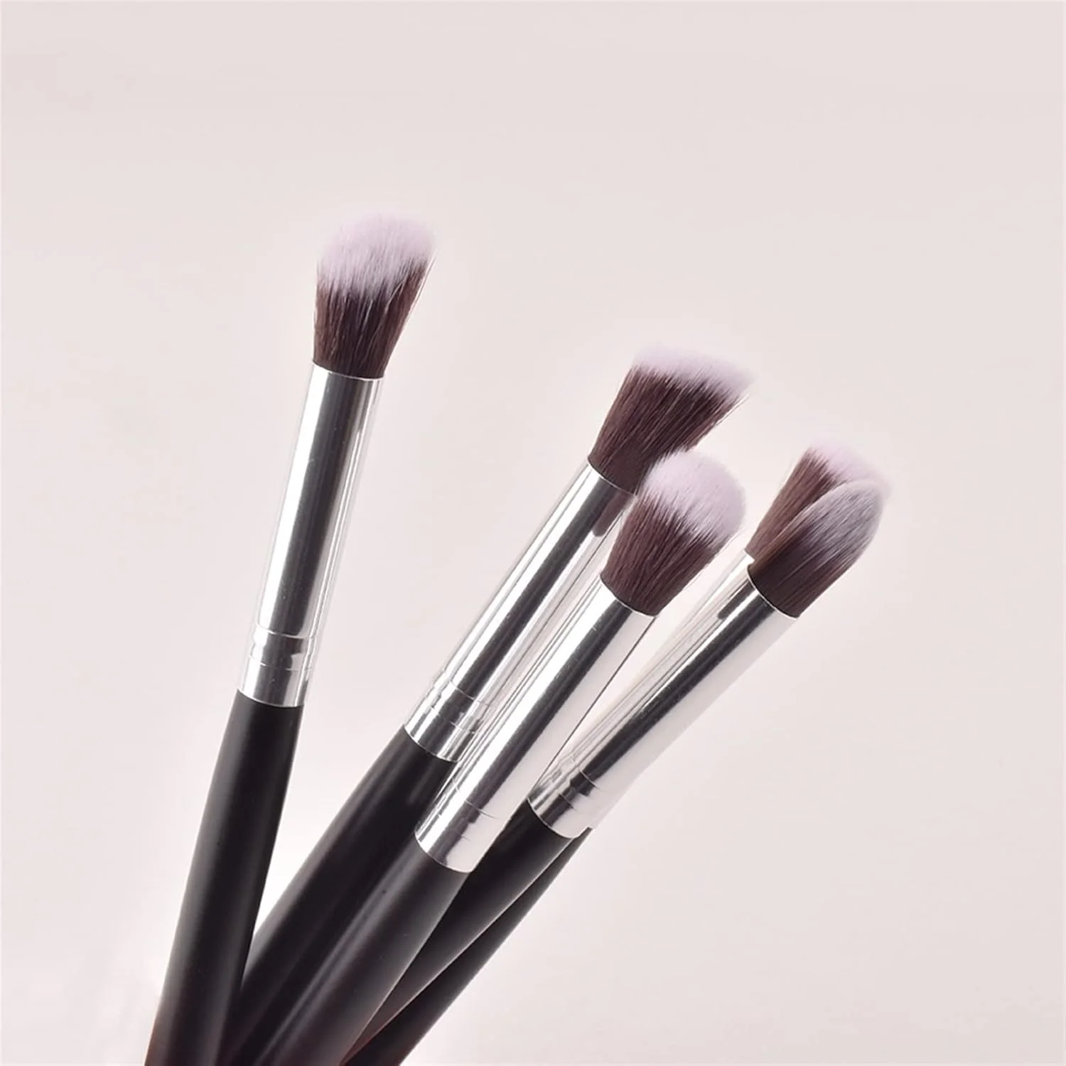 ست برس آرایشی HODORE، برس سایه بینی تک عددی، برس آرایشی فیبر مصنوعی، برس زیبایی نرم و سازگار با پوست، برس زیبایی که پودر را جذب نمی کند