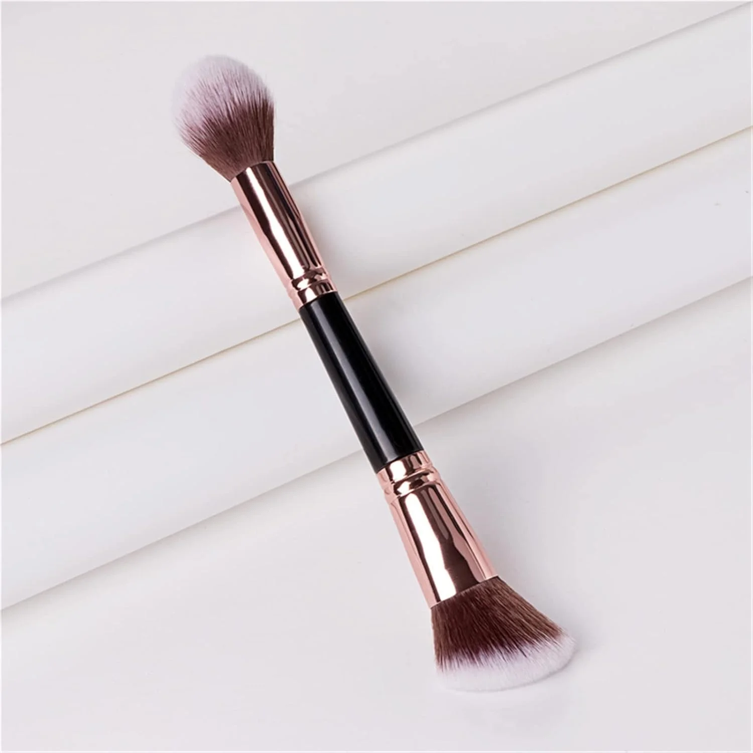 ست برس آرایشی HODORE، ابزار آرایش حرفه ای دو سر چند منظوره سایه روشن رژگونه ابرو مژه برس زیبایی