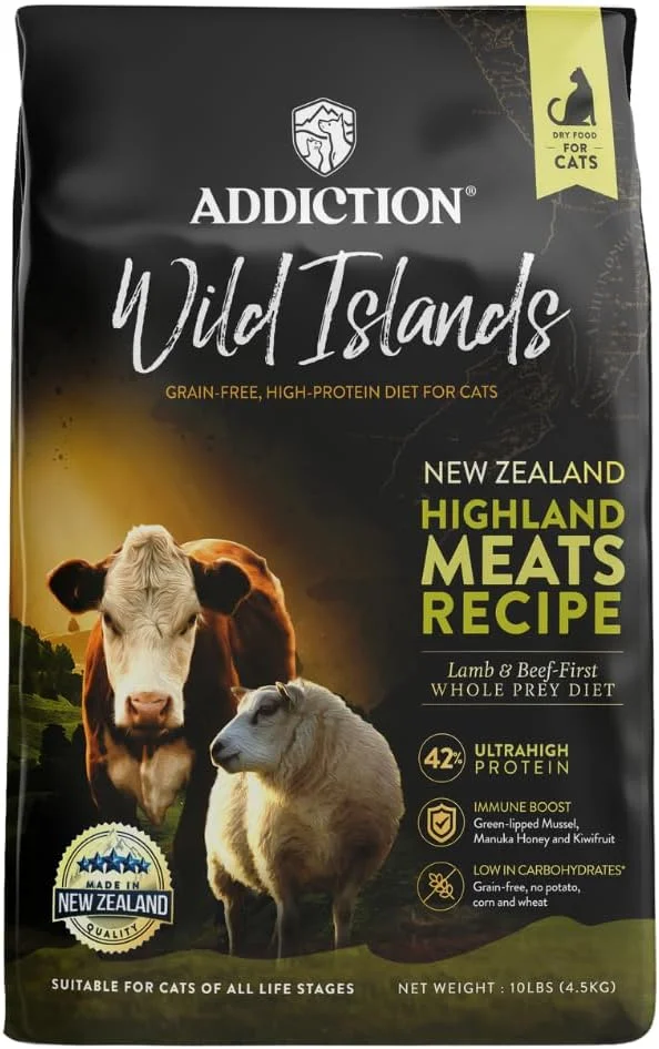 غذای خشک گربه ادیکشن مدل Wild Islands Highland Meats - وزن 10 پوند