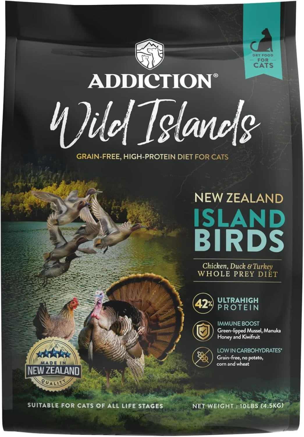 غذای خشک گربه ادیکشن مدل Wild Islands Island Birds - وزن 10 پوند