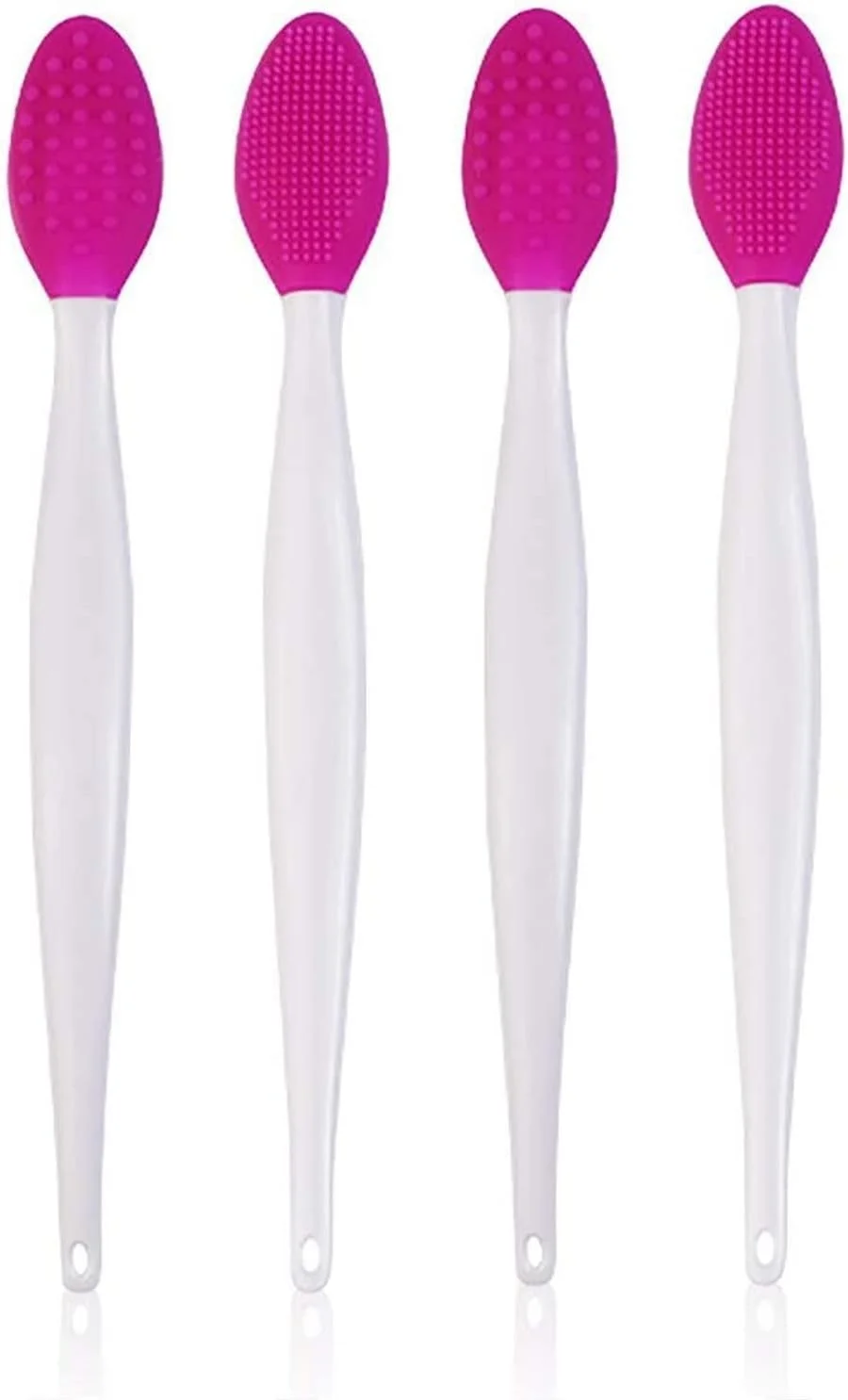ست براش آرایشی HODORE، طراحی مد جدید ابزار دو طرفه بینی اسکراب لب سیلیکونی (رنگ: Hortel)