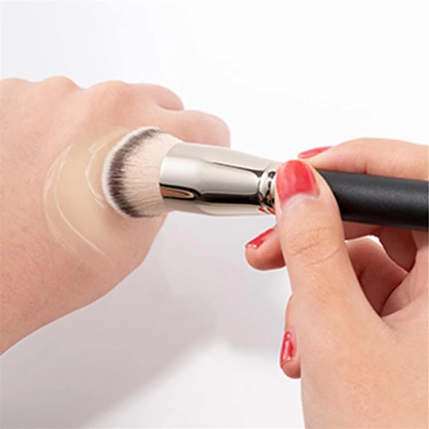 ست برس آرایشی HODORE، برس نرم آرایشی مقاوم در برابر سایش، قدرت گرفتن قوی، الیاف مصنوعی، برس فونداسیون، کانسیلر، ماسک صورت برای زیبایی