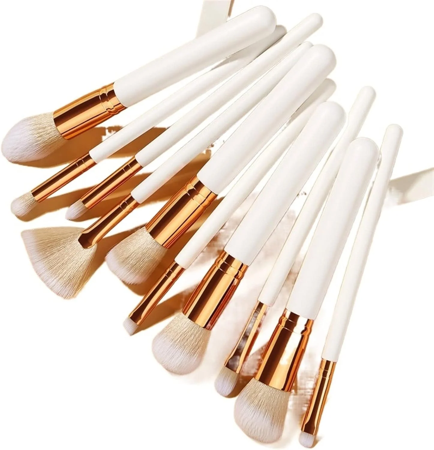 ست برس آرایشی هودور، ست برس آرایشی سفید طلایی، برس لوازم آرایشی پودر، کرم پودر، رژگونه، کانتور، سایه چشم، ابرو، ابزار زیبایی بادبزنی ست برس آرایشی هودور، ست برس آرایشی سفید طلایی، برس لوازم آرایشی پودر، کرم پودر، رژگونه، کانتور، سایه چشم، ابرو، ابزار زیبایی بادبزنی