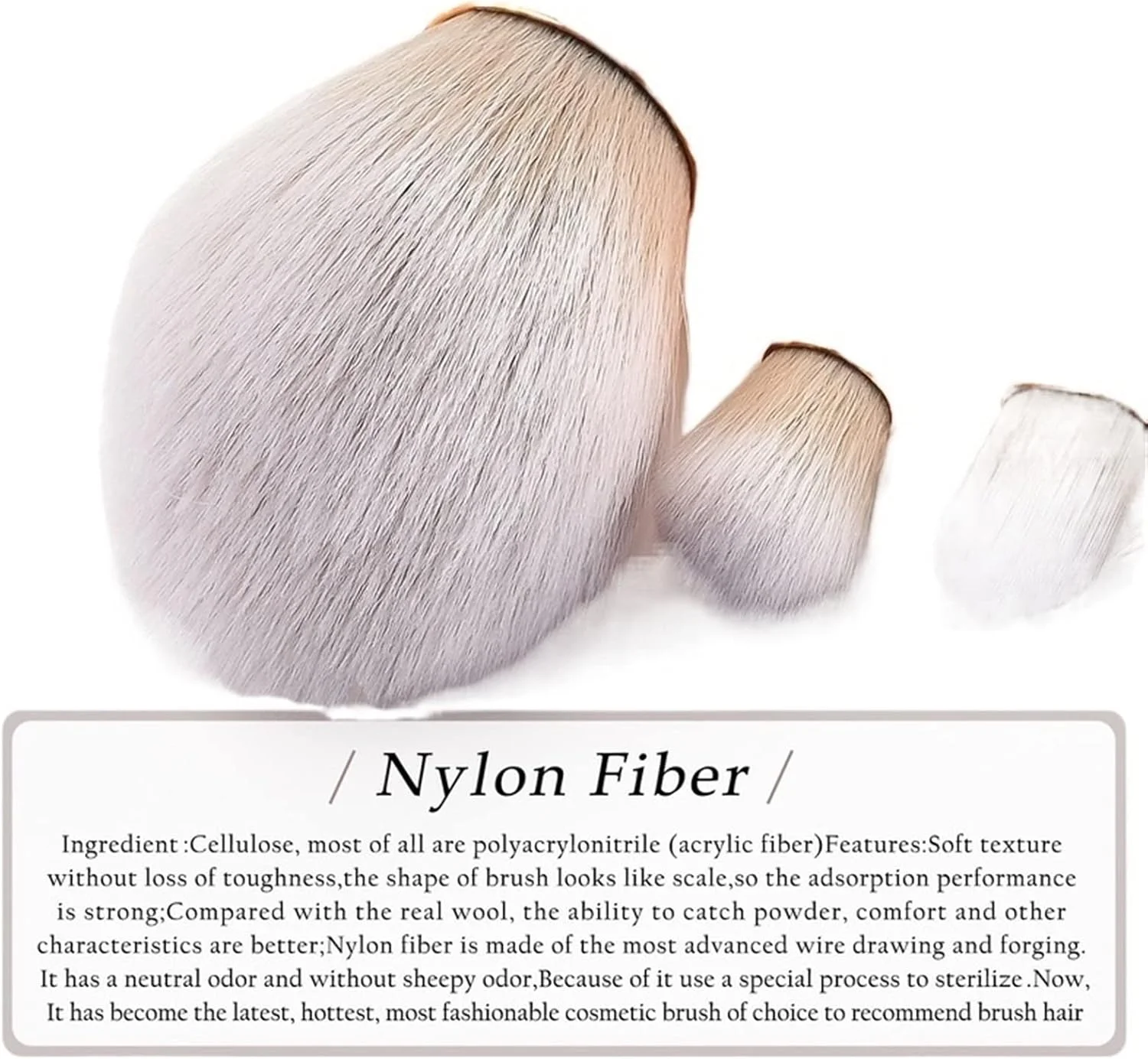 ست برس آرایشی هودور، ست برس آرایشی سفید طلایی، برس لوازم آرایشی پودر، کرم پودر، رژگونه، کانتور، سایه چشم، ابرو، ابزار زیبایی بادبزنی