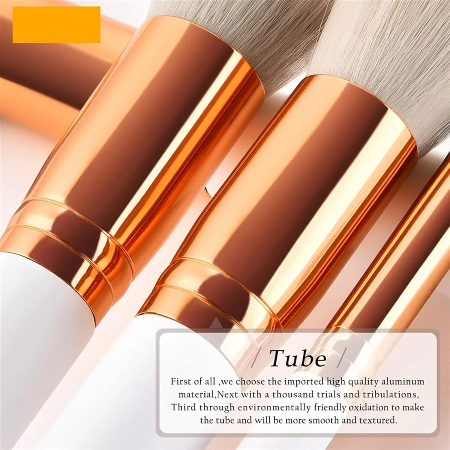 ست برس آرایشی هودور، ست برس آرایشی سفید طلایی، برس لوازم آرایشی پودر، کرم پودر، رژگونه، کانتور، سایه چشم، ابرو، ابزار زیبایی بادبزنی