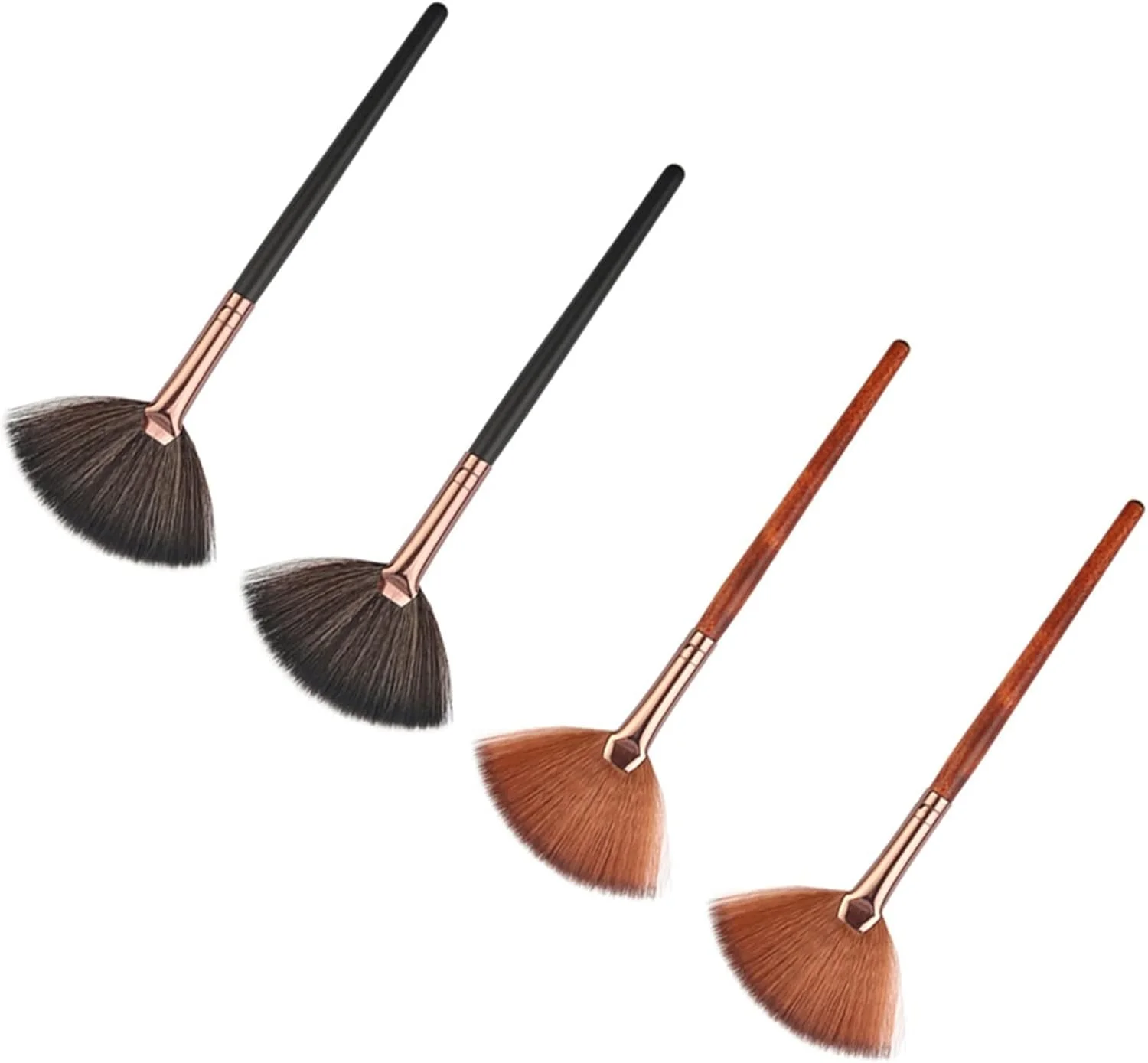 ست برس آرایشی HODORE، برس آرایشی دسته دار حرفه ای مدل بادبزنی، برس رژگونه، برس لوازم آرایشی برای بانوان ست برس آرایشی HODORE، برس آرایشی دسته دار حرفه ای مدل بادبزنی، برس رژگونه، برس لوازم آرایشی برای بانوان