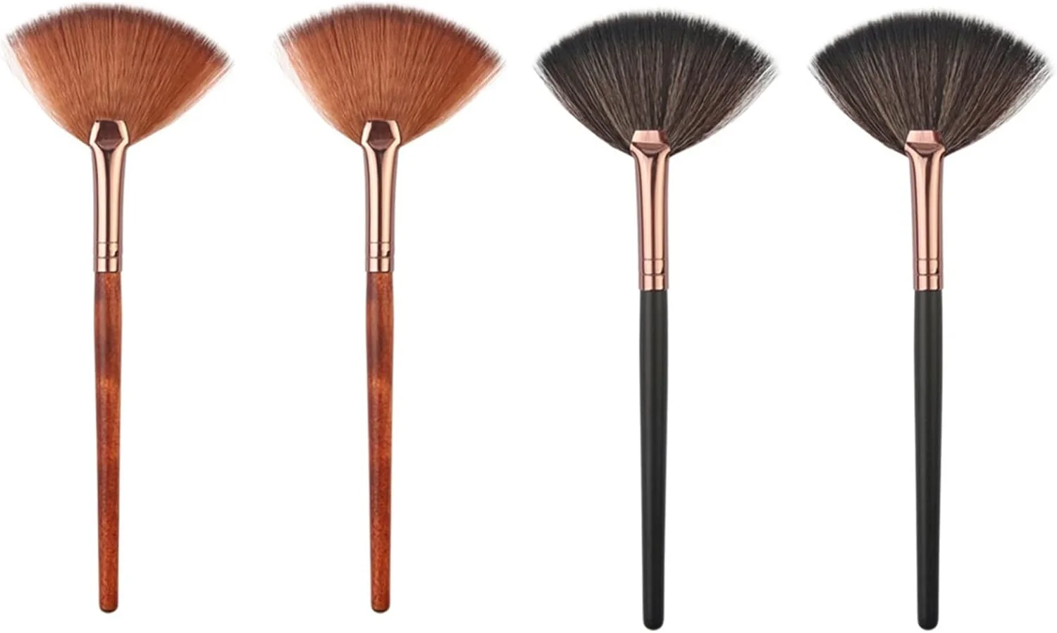 ست برس آرایشی HODORE، برس آرایشی دسته دار حرفه ای مدل بادبزنی، برس رژگونه، برس لوازم آرایشی برای بانوان ست برس آرایشی HODORE، برس آرایشی دسته دار حرفه ای مدل بادبزنی، برس رژگونه، برس لوازم آرایشی برای بانوان