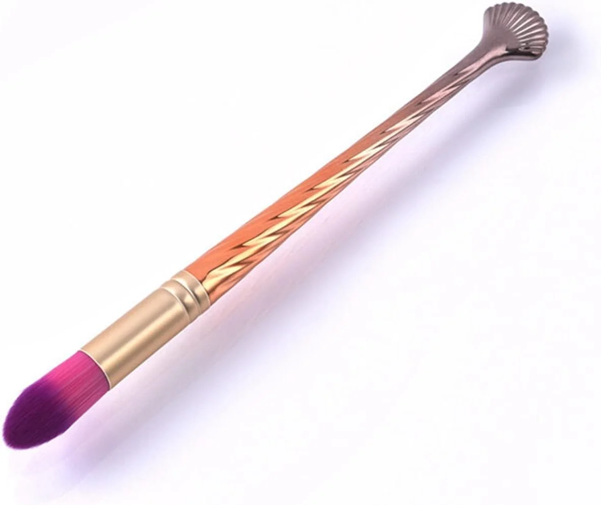 ست برس آرایشی هودور، برس های آرایشی دسته دم ماهی مخصوص پودر رژگونه کرم پودر صورت ابزار برس لوازم آرایشی زیبایی حرفه ای