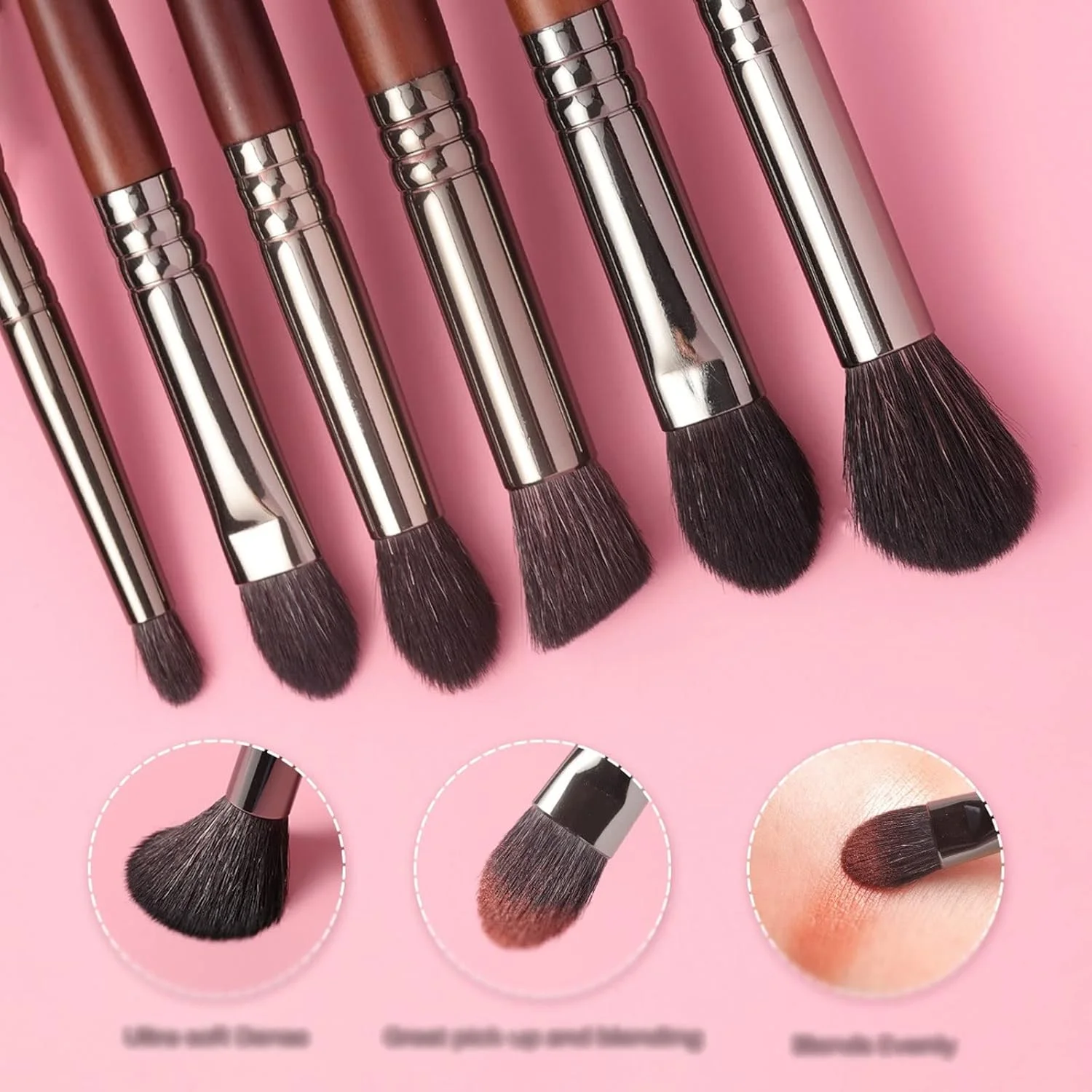 ست براش آرایشی هودور، ست براش آرایشی حرفه ای Conjunto Pinceis De Maquiagem برای سایه چشم و کانتور صورت ست براش آرایشی هودور، ست براش آرایشی حرفه ای Conjunto Pinceis De Maquiagem برای سایه چشم و کانتور صورت