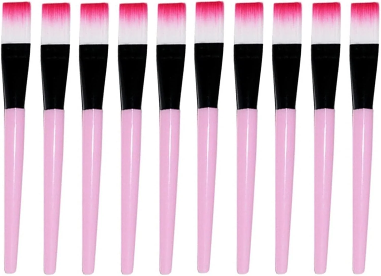 ست براش آرایشی هودور، براش ماسک صورت، براش های آرایشی چشم، صورت، ماسک های مراقبت از پوست، اپلیکاتور لوازم آرایشی، ابزار براش ماسک، دسته شفاف