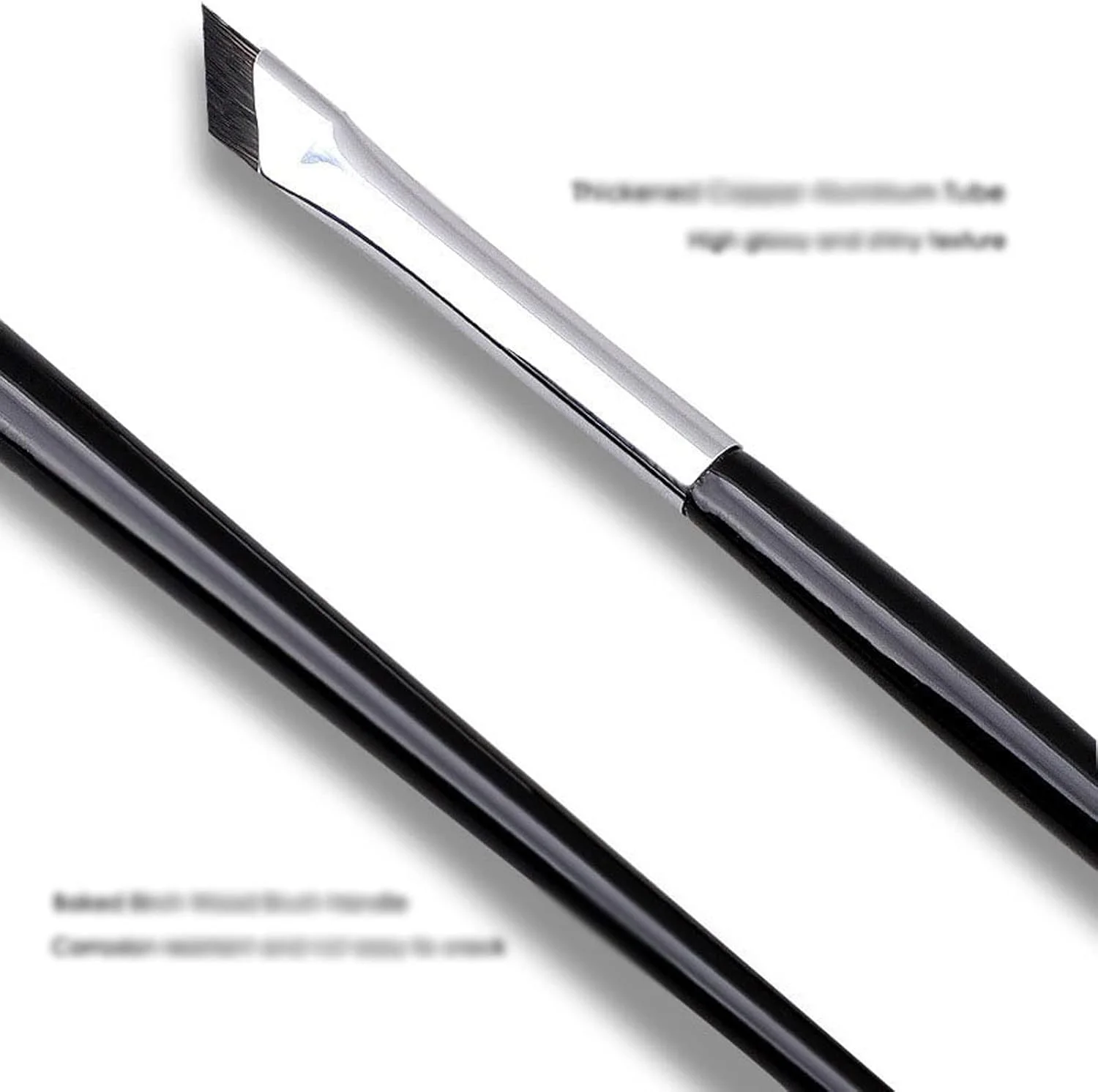 ست براش آرایشی HODORE، براش ابرو تخت، براش ابرو زاویه دار بسیار نازک، براش آرایشی زیر چشم، براش دقیق جزئیات.