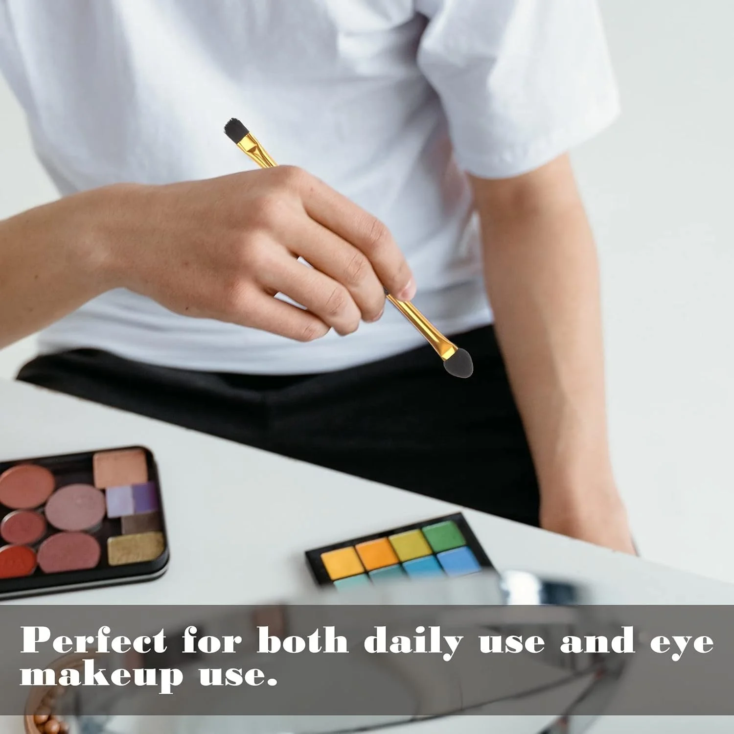 ست برس آرایشی هودور، برس آرایشی دو سر، استیک سایه چشم، برس سایه چشم، برس آرایشی تکی