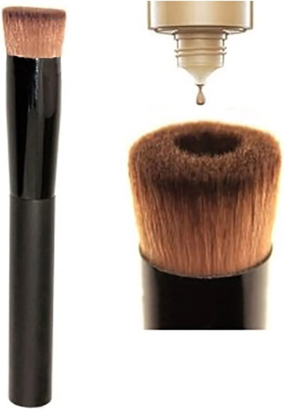 ست برس آرایشی HODORE، برس کرم پودر مایع مقعر چند منظوره، برس آرایشی صورت با دسته چوبی بلند، الیاف مصنوعی، ابزار حرفه ای زیبایی ست برس آرایشی HODORE، برس کرم پودر مایع مقعر چند منظوره، برس آرایشی صورت با دسته چوبی بلند، الیاف مصنوعی، ابزار حرفه ای زیبایی