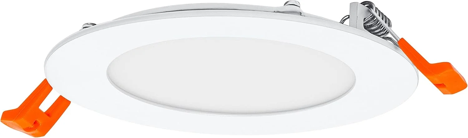 چراغ سقفی توکار ال ای دی LEDVANCE مدل SPOT INTEGRATED SLIM قطر 12 سانتی متر، گرد، مناسب برای استفاده داخلی، دیمرپذیر، 8 وات، دمای رنگ 3000-6500 کلوین، 240 لومن، طراحی تخت، دارای گیره، سفید