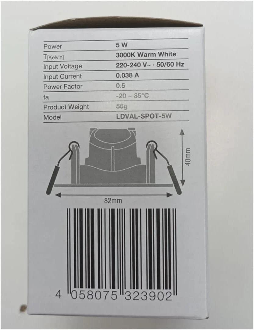 چراغ ال ای دی اسپات قابل تنظیم 5 وات LEDVANCE Osram، نور سفید گرم 3000K چراغ ال ای دی اسپات قابل تنظیم 5 وات LEDVANCE Osram، نور سفید گرم 3000K