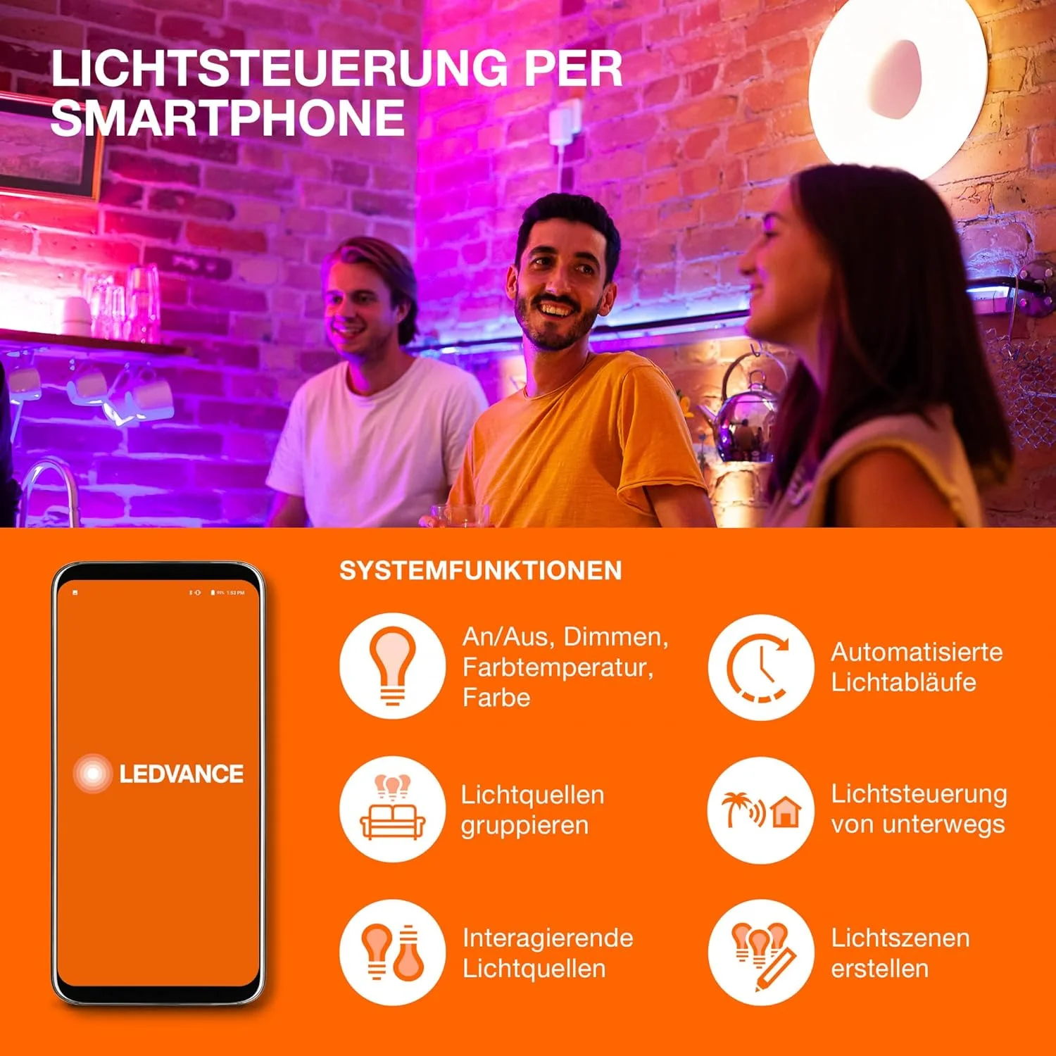 چراغ سقفی توکار ال ای دی LEDVANCE مدل SPOT INTEGRATED SLIM Ø 22,5cm، گرد، مناسب برای استفاده در فضای داخلی، دیمرپذیر، 22 وات، دمای رنگ 3000-6500K، 240 لومن، طراحی تخت، گیره، سفید چراغ سقفی توکار ال ای دی LEDVANCE مدل SPOT INTEGRATED SLIM Ø 22,5cm، گرد، مناسب برای استفاده در فضای داخلی، دیمرپذیر، 22 وات، دمای رنگ 3000-6500K، 240 لومن، طراحی تخت، گیره، سفید