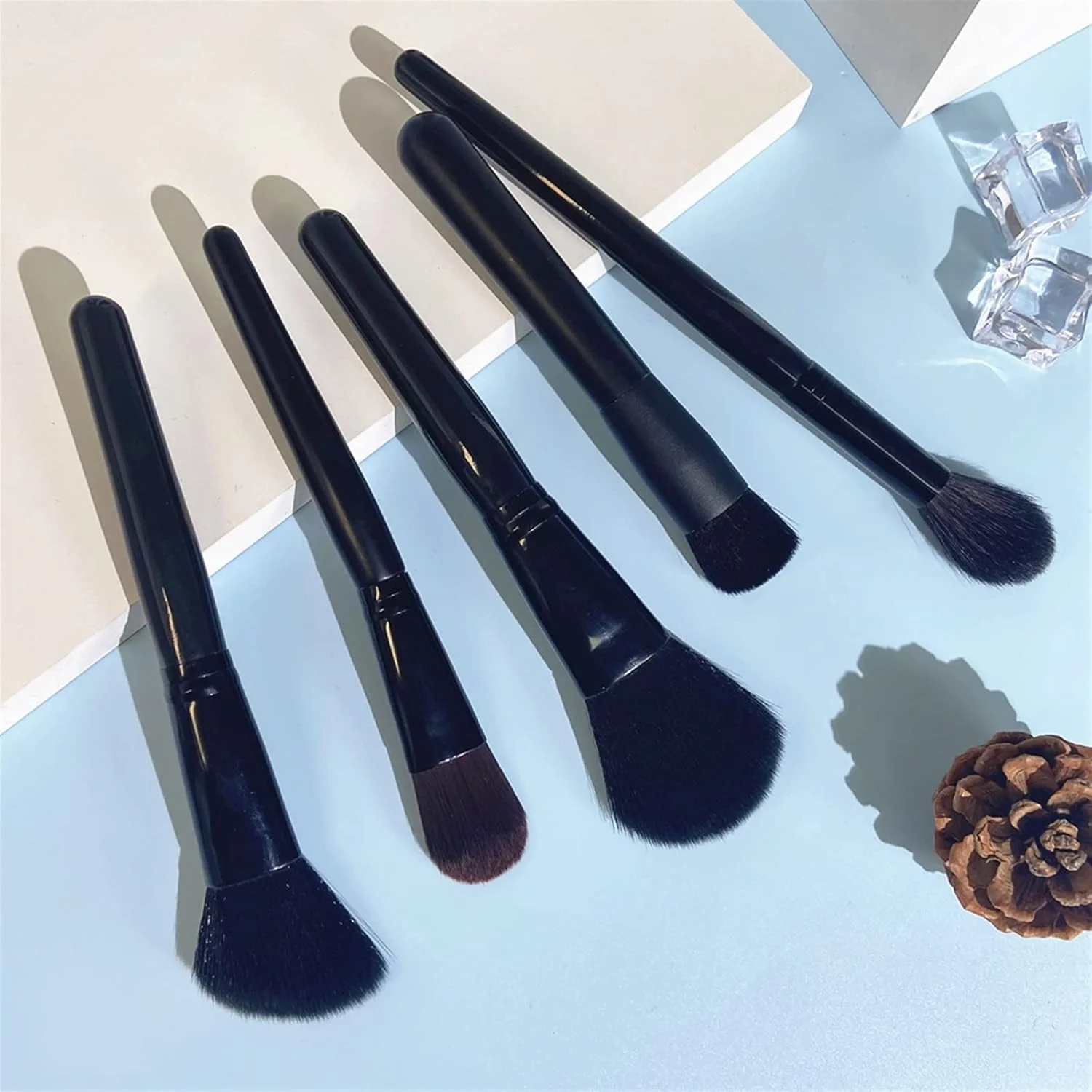 ست برس آرایشی هودور، 1 عدد ابزار آرایشی حرفه ای کلاسیک مشکی پودر کرم پودر کانتور رژگونه برس آرایشی برس زیبایی ست برس آرایشی هودور، 1 عدد ابزار آرایشی حرفه ای کلاسیک مشکی پودر کرم پودر کانتور رژگونه برس آرایشی برس زیبایی