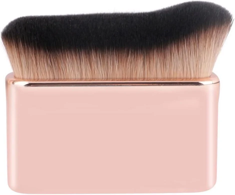 ست براش آرایشی هودور، 1 عدد براش آرایشی کرم پودر، براش آرایشی برنزر مایع، براش های آرایشی پودری موج دار صورت، ابزارهای ضروری آرایشی قابل حمل.