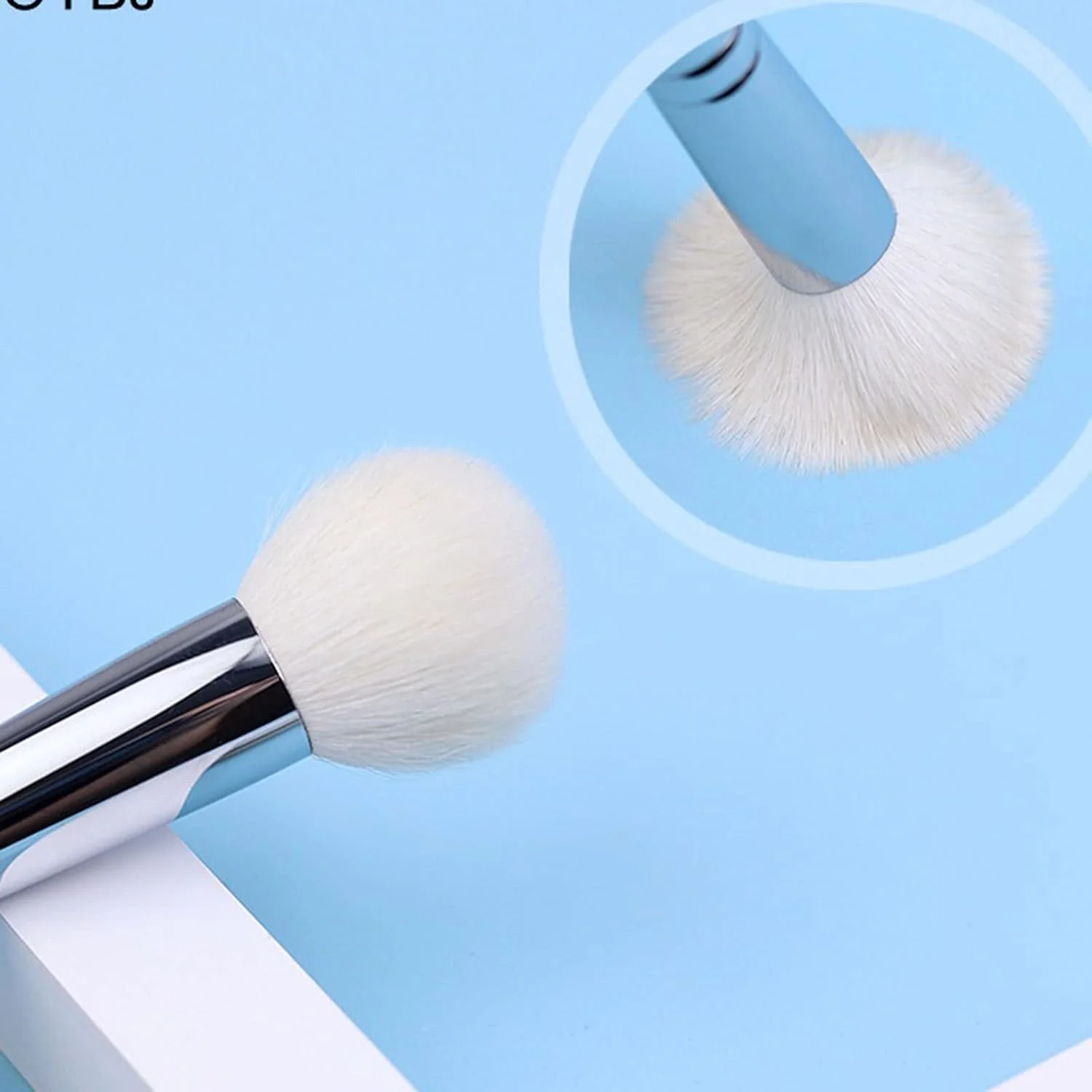 ست براش آرایشی HODORE، 1 عدد براش آرایشی نوک تیز ظریف، براش کروی رنگی برای پودر و رژگونه، براش خط قرمز.