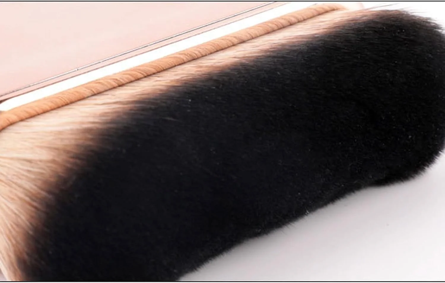 ست براش آرایشی هودور، 1 عدد براش آرایشی کرم پودر، براش آرایشی برنزر مایع، براش های آرایشی پودری موج دار صورت، ابزارهای ضروری آرایشی قابل حمل.