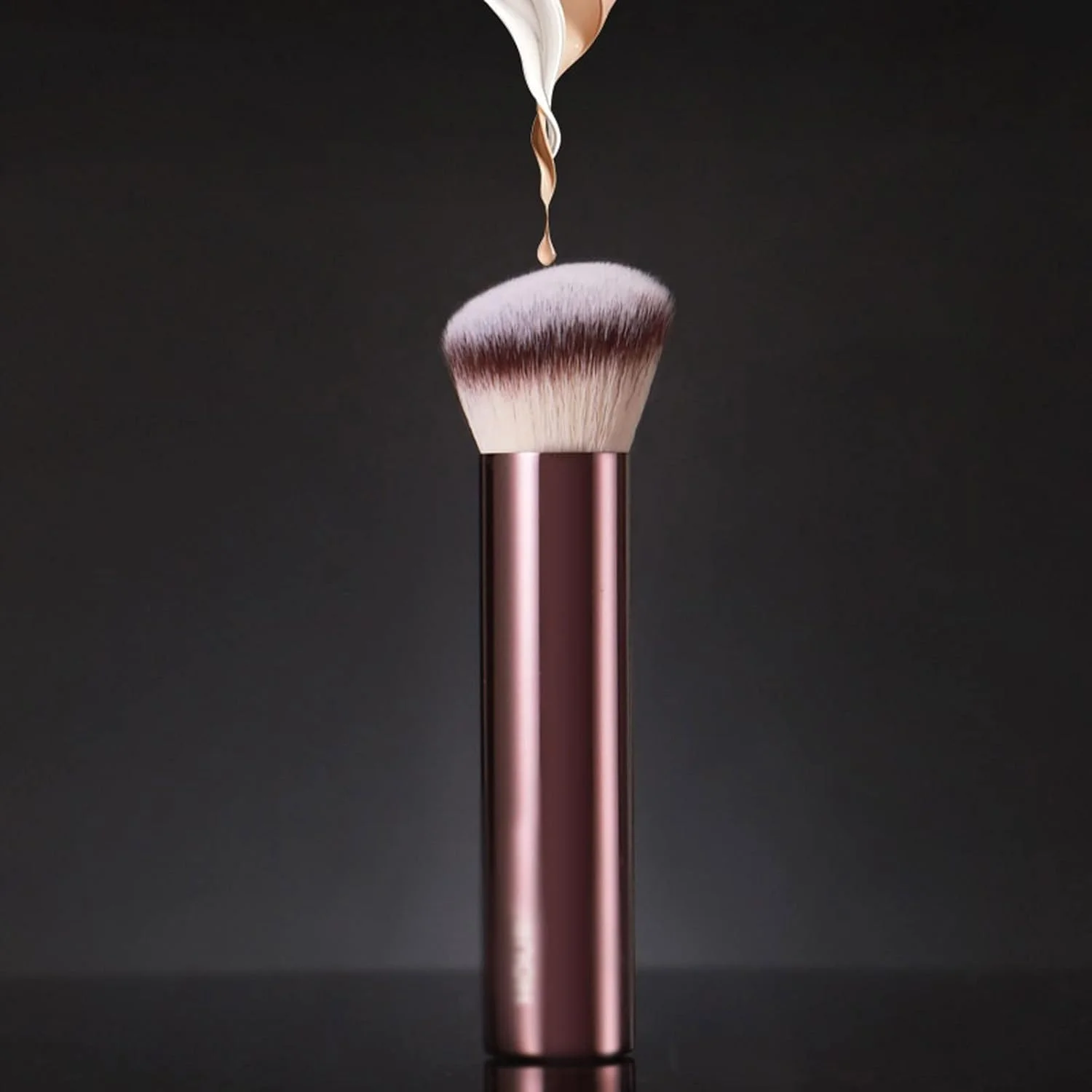 ست برس آرایشی HODORE، 1 عدد برس آرایشی زاویه دار برای کرم پودر مایع، برس آرایشی حرفه ای و نفیس با دسته ابزار آرایشی