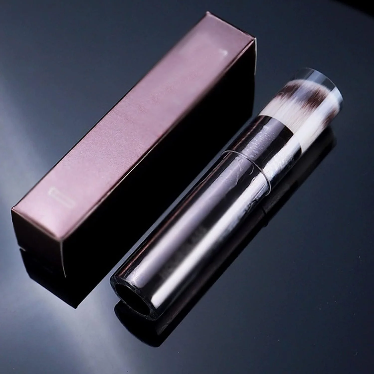 ست برس آرایشی HODORE، 1 عدد برس آرایشی زاویه دار برای کرم پودر مایع، برس آرایشی حرفه ای و نفیس با دسته ابزار آرایشی