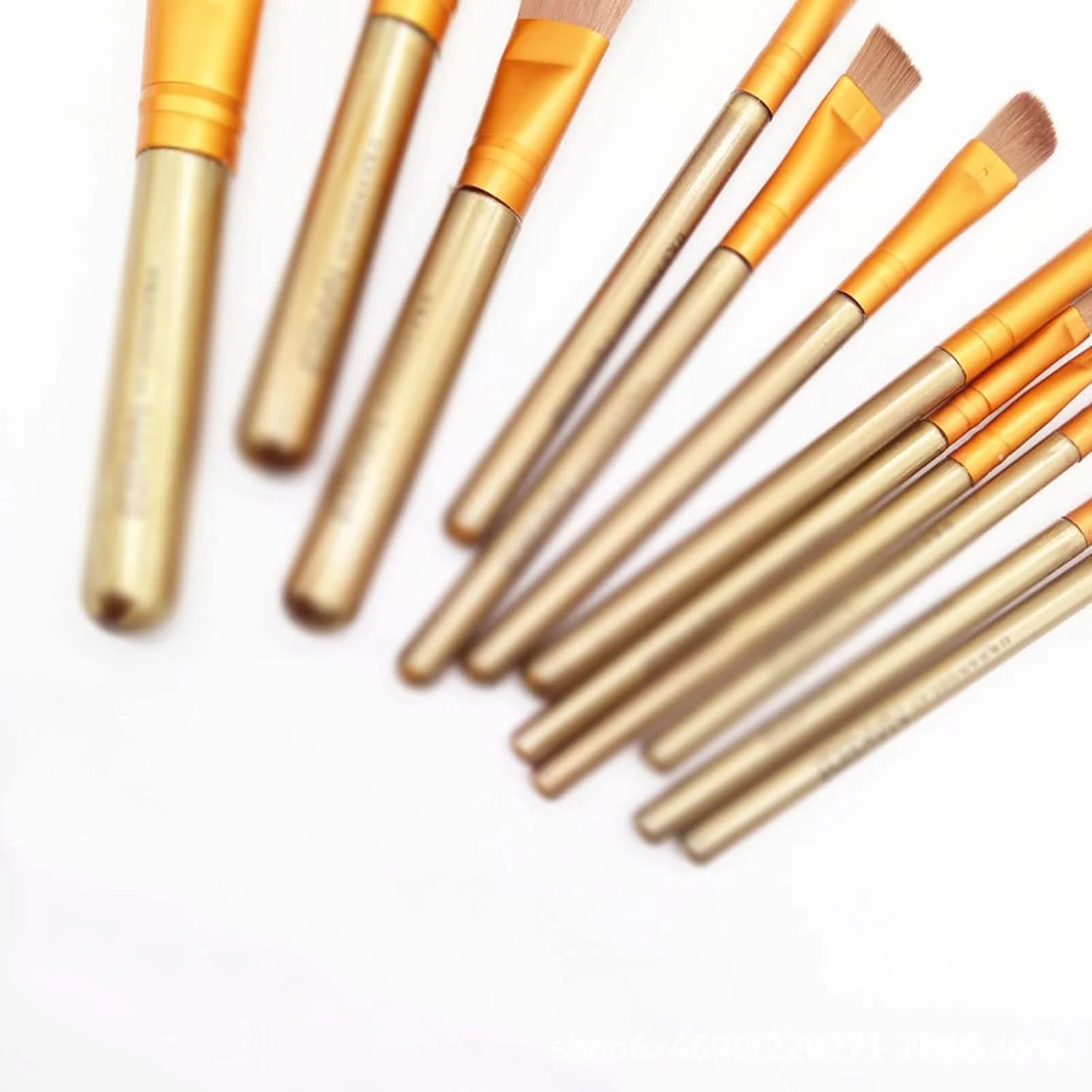 ست برس آرایشی هودور، مجموعه 12 عددی برس لوازم آرایشی جعبه آهنی قابل حمل ابزار آرایشی برس بوتیک آرایش