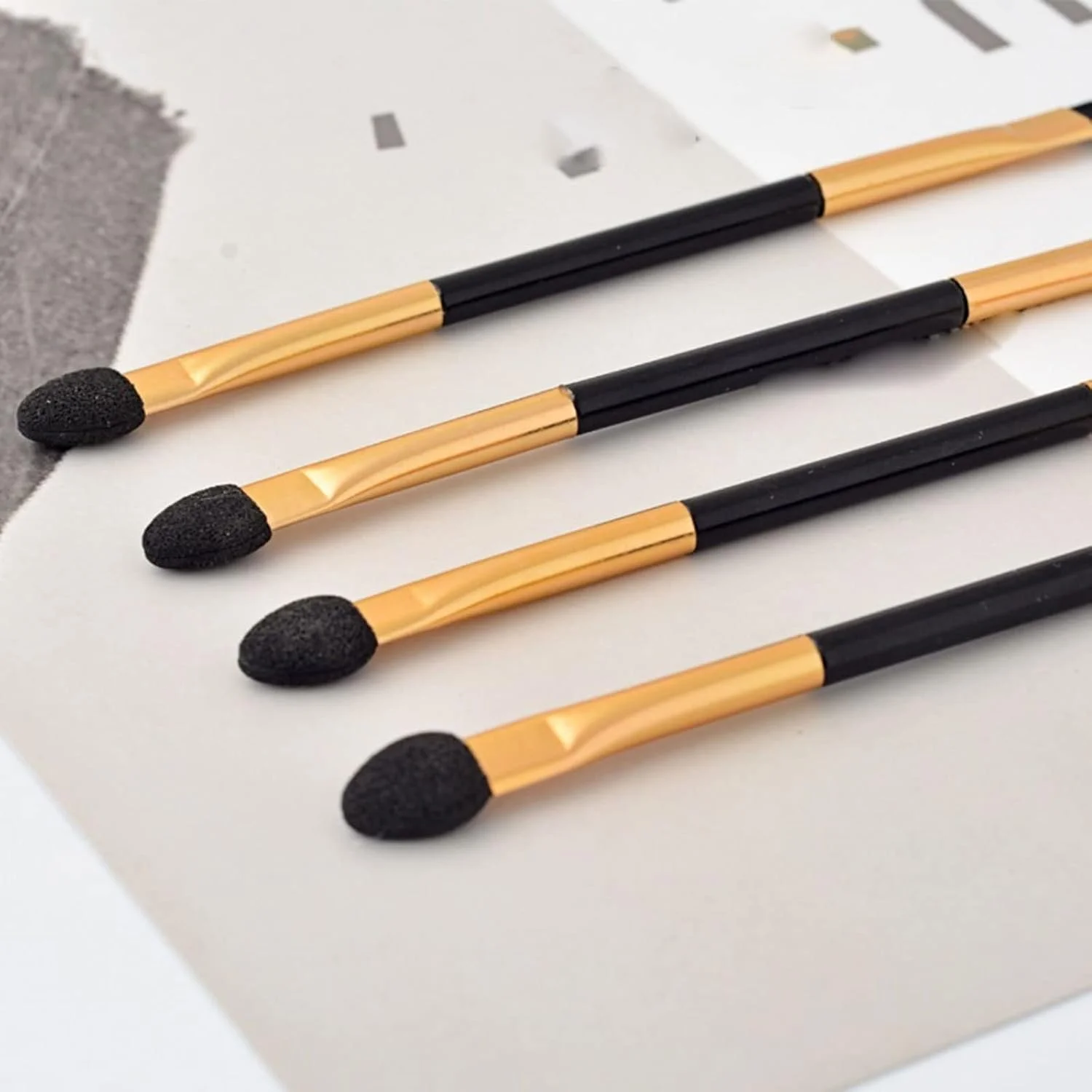 براش آرایشی HODORE، براش سایه چشم دو سر، براش های سایه چشم با سر اسفنجی، ست ابزار براش آرایشی