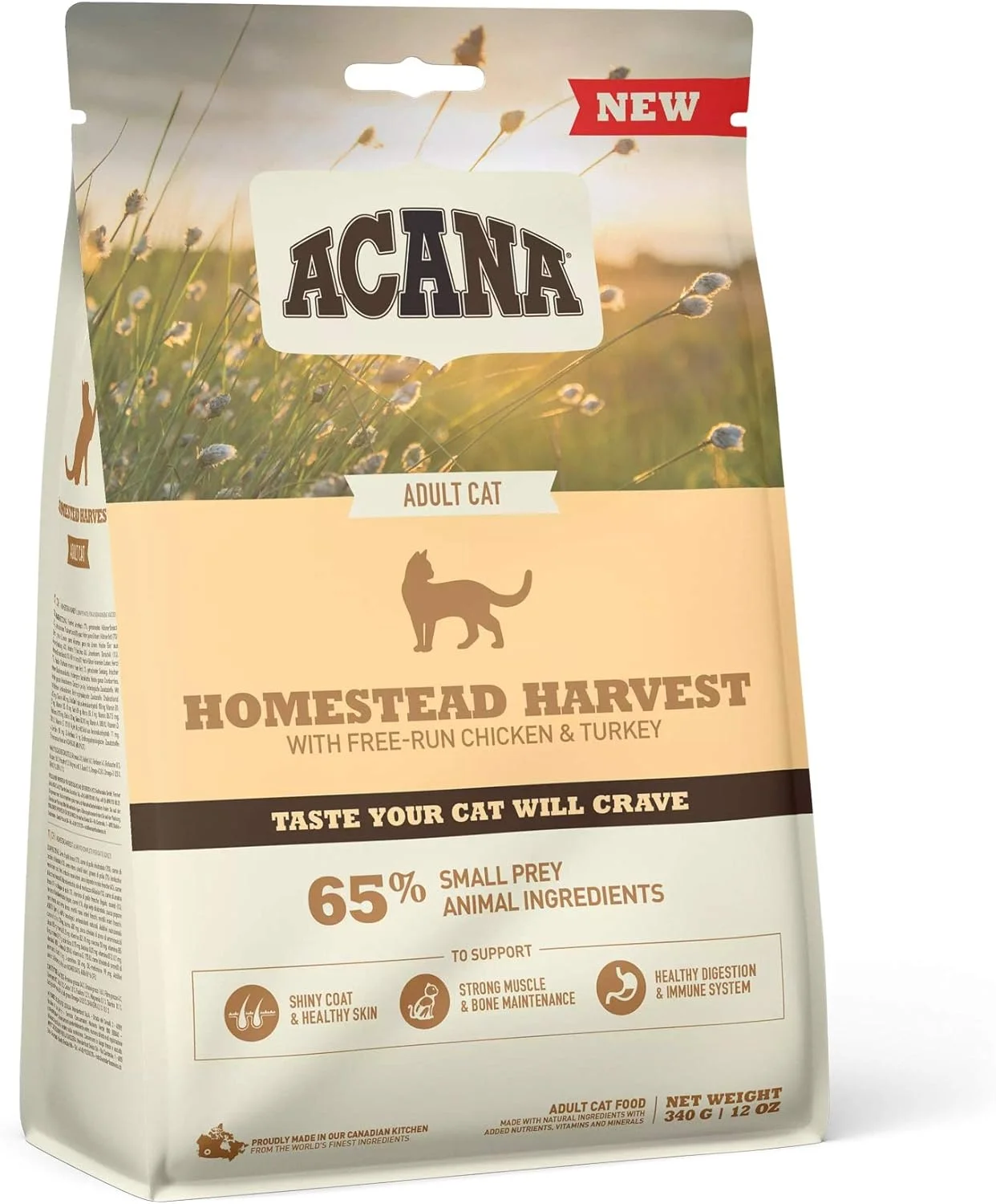 غذای خشک گربه آکانا مدل Homestead Harvest با طعم مرغ و بوقلمون - 340 گرم غذای خشک گربه آکانا مدل Homestead Harvest با طعم مرغ و بوقلمون - 340 گرم