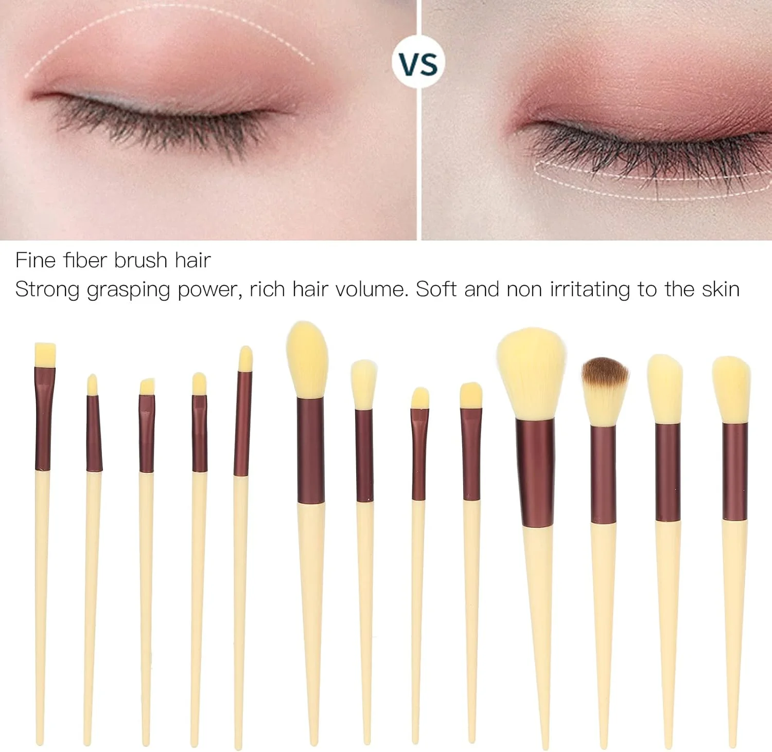 ست برس آرایشی HJIHVGU، برس پودر، ابزار آرایش ظریف برای استفاده روزانه