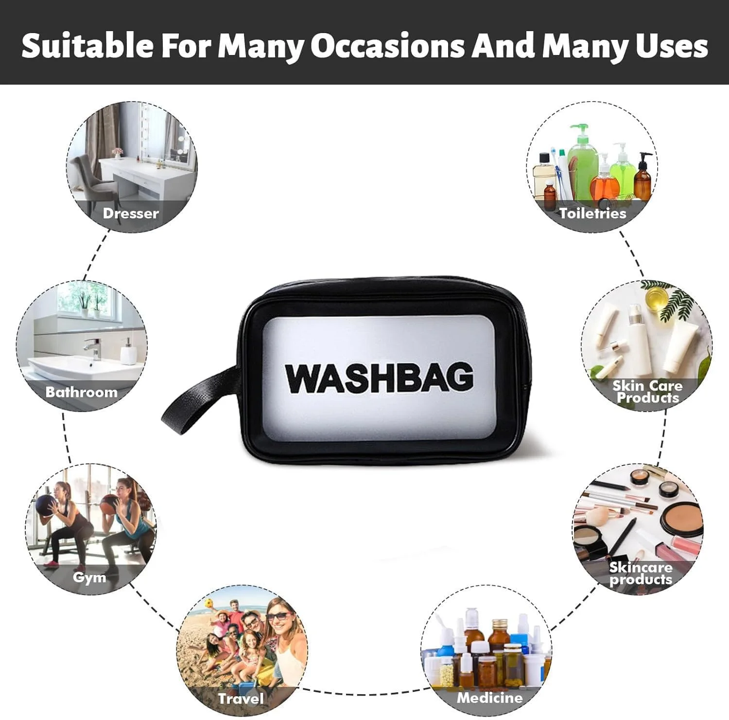 ست برس آرایشی 56 عددی مشکی HGHDBT، کیت آرایشی حرفه ای چند منظوره با کیف، لوازم جانبی آرایش صورت، ست برس آرایش کرم پودر، برس و ابزار آرایش چشم و صورت