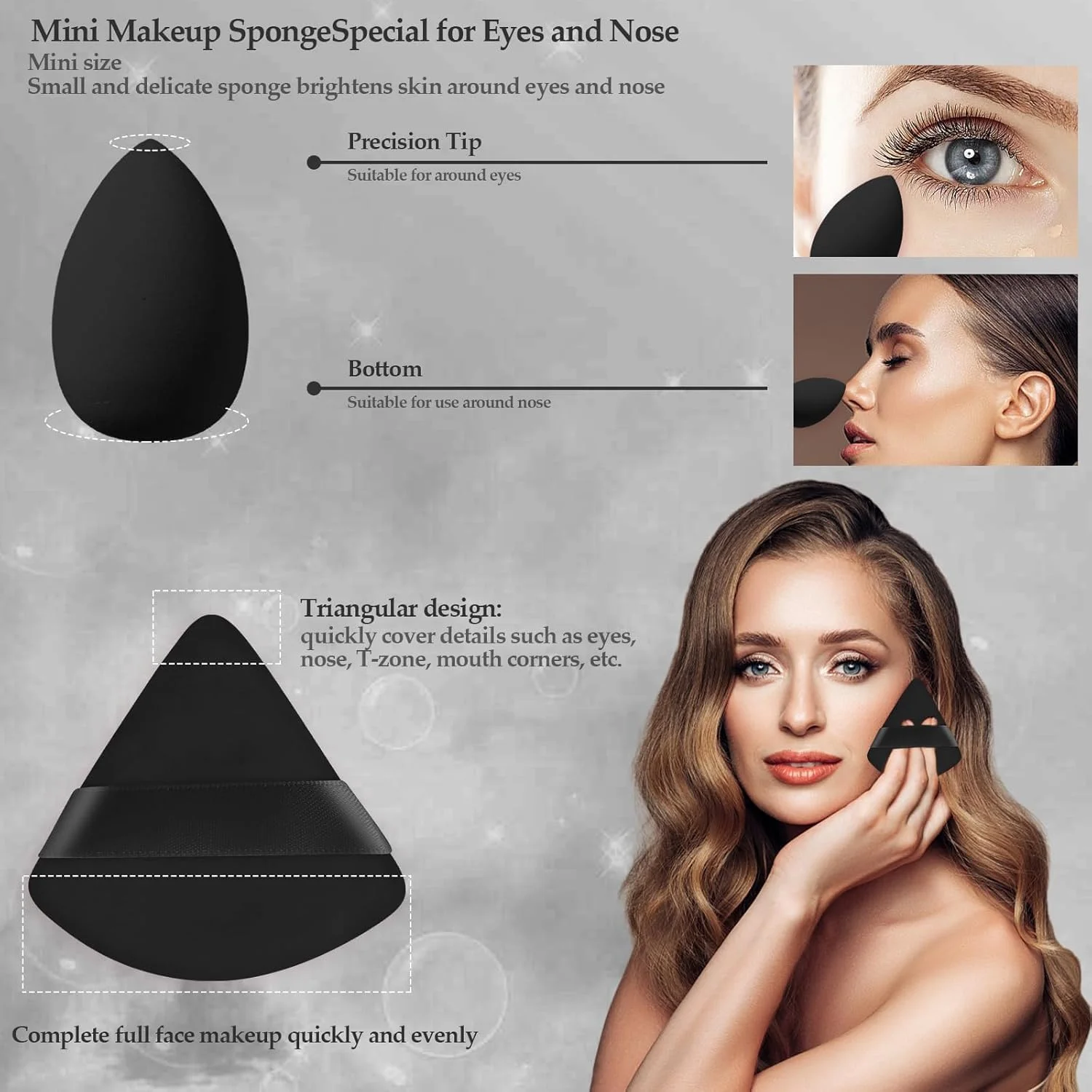 ست برس آرایشی 56 عددی مشکی HGHDBT، کیت آرایشی حرفه ای چند منظوره با کیف، لوازم جانبی آرایش صورت، ست برس آرایش کرم پودر، برس و ابزار آرایش چشم و صورت