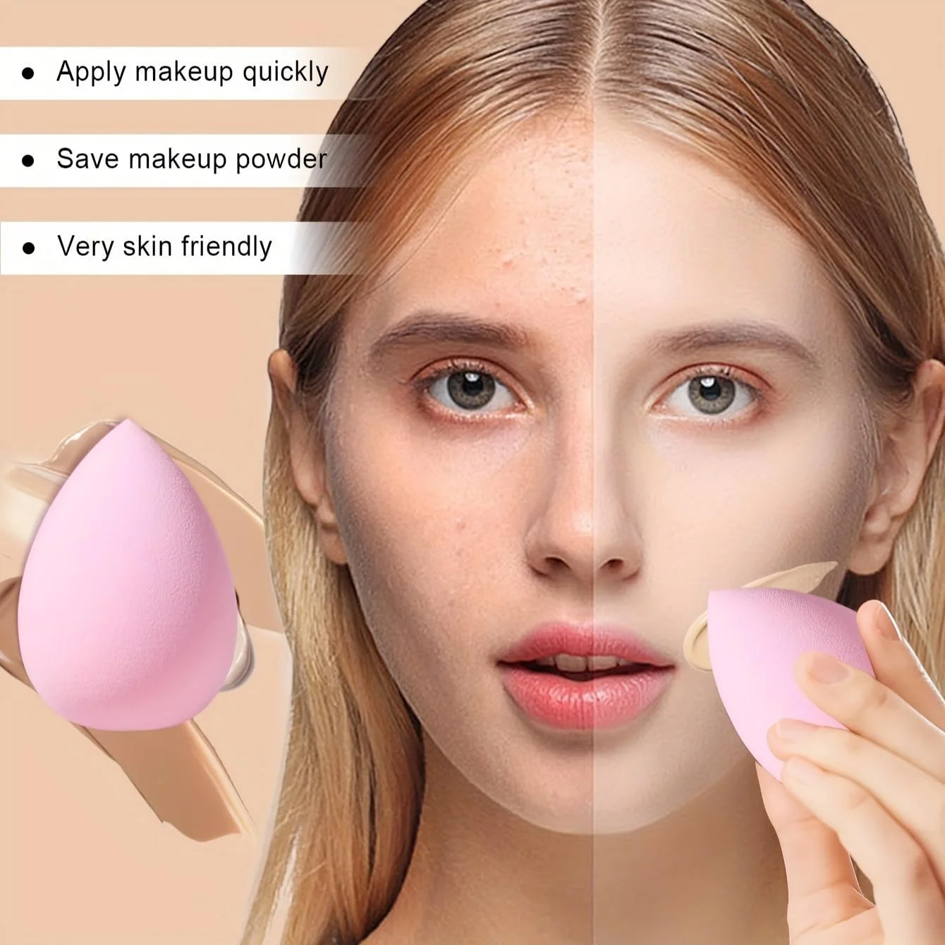 ست برس آرایشی صورتی HGHDBT، 70 تکه، کیت آرایشی حرفه ای چند منظوره با کیف، لوازم جانبی آرایش صورت، کیت برس آرایش کرم پودر، برس ها و ابزارهای آرایش چشم و صورت