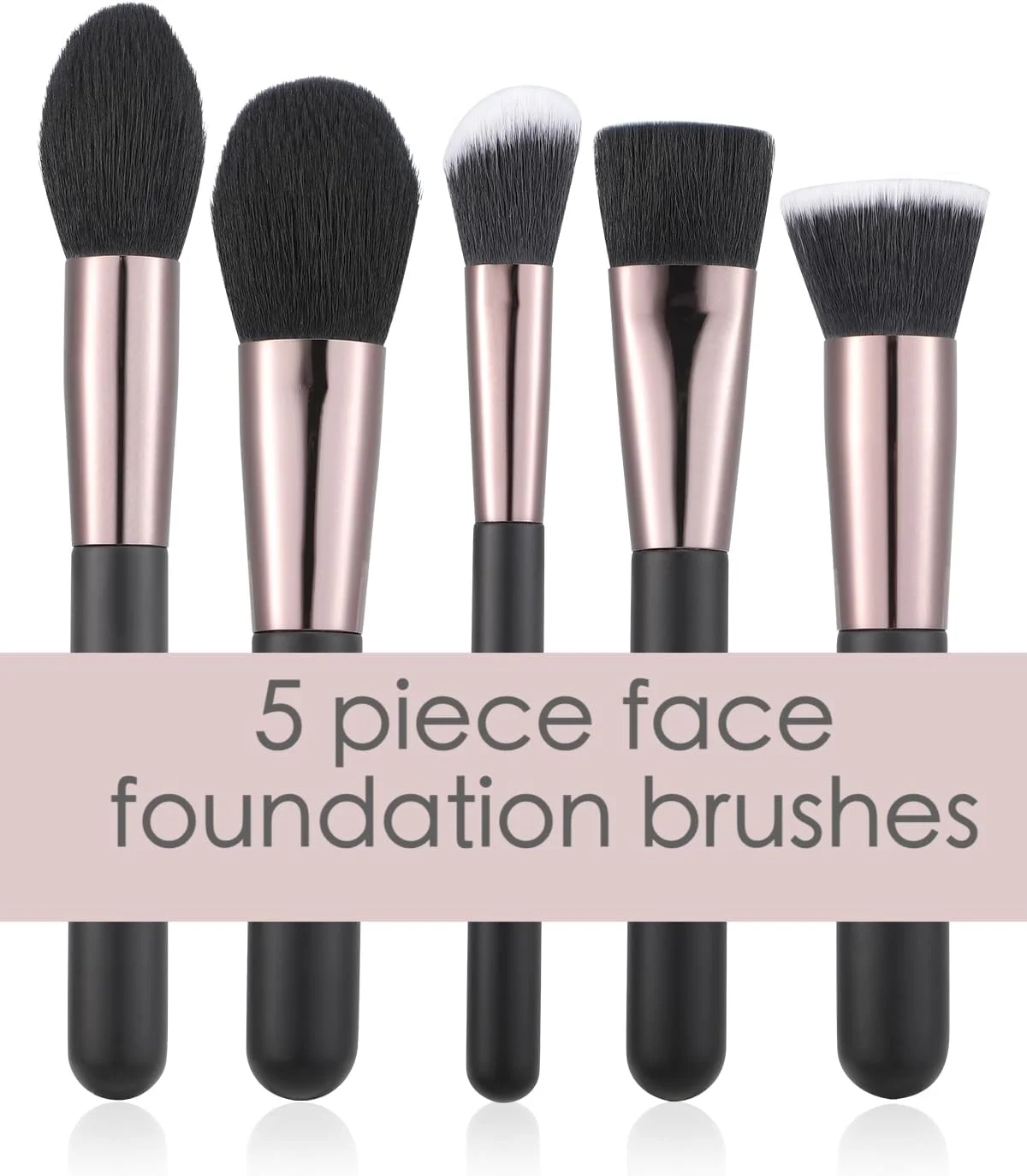 ست برس آرایشی 15 تکه حرفه ای HAPPITON - موهای نرم مصنوعی برای کرم پودر، کانسیلر، سایه چشم، ترکیب صورت و چشم به همراه کیف آرایشی مسافرتی ست برس آرایشی 15 تکه حرفه ای HAPPITON - موهای نرم مصنوعی برای کرم پودر، کانسیلر، سایه چشم، ترکیب صورت و چشم به همراه کیف آرایشی مسافرتی