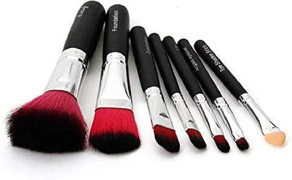 ست برس آرایشی مو نرم هارناز با جعبه طرح گربه، مشکی - (بسته 7 عددی) ست برس آرایشی مو نرم هارناز با جعبه طرح گربه، مشکی - (بسته 7 عددی)