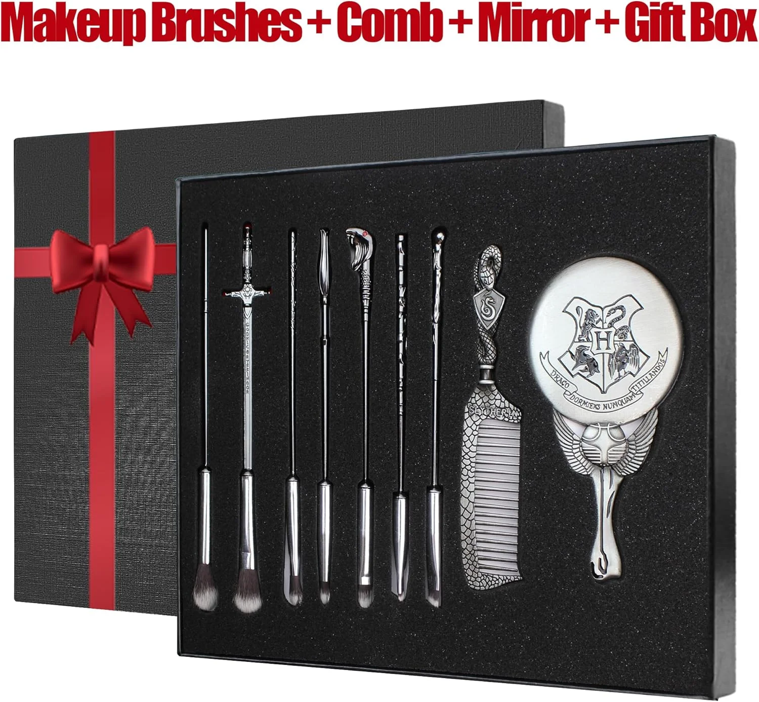 ست 10 عددی براش آرایشی هاوموتوکس طرح پاتر، هدیه هری پاتر برای سایه چشم، ابرو، خط چشم، لب، کانسیلر، کانتورینگ، هایلایتر و ترکیب، ست براش آرایشی چوب جادوگری ست 10 عددی براش آرایشی هاوموتوکس طرح پاتر، هدیه هری پاتر برای سایه چشم، ابرو، خط چشم، لب، کانسیلر، کانتورینگ، هایلایتر و ترکیب، ست براش آرایشی چوب جادوگری