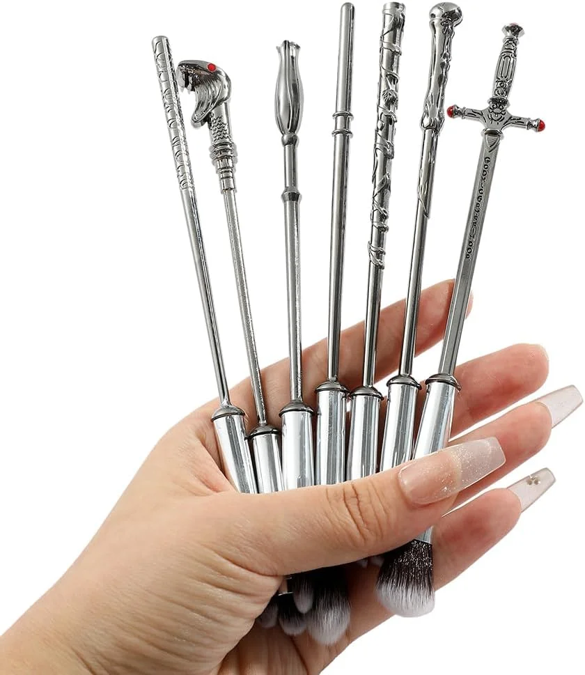 ست 10 عددی براش آرایشی هاوموتوکس طرح پاتر، هدیه هری پاتر برای سایه چشم، ابرو، خط چشم، لب، کانسیلر، کانتورینگ، هایلایتر و ترکیب، ست براش آرایشی چوب جادوگری ست 10 عددی براش آرایشی هاوموتوکس طرح پاتر، هدیه هری پاتر برای سایه چشم، ابرو، خط چشم، لب، کانسیلر، کانتورینگ، هایلایتر و ترکیب، ست براش آرایشی چوب جادوگری