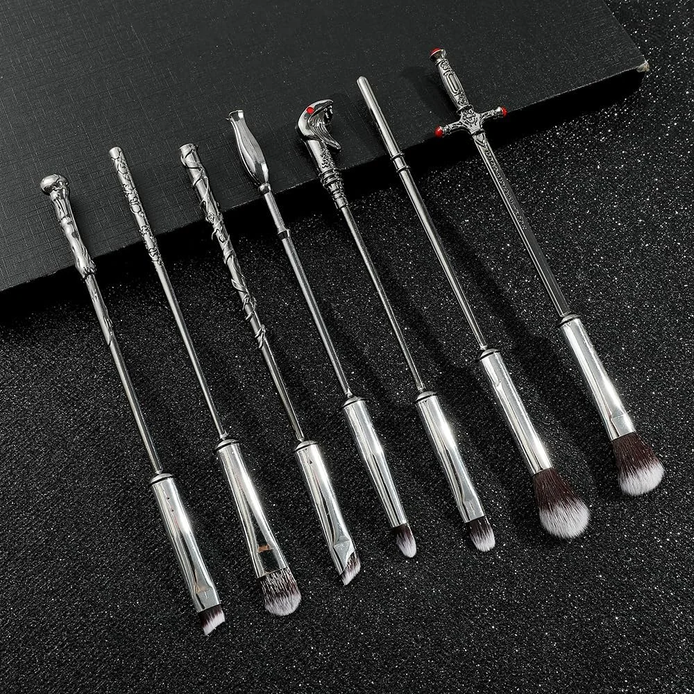 ست 10 عددی براش آرایشی هاوموتوکس طرح پاتر، هدیه هری پاتر برای سایه چشم، ابرو، خط چشم، لب، کانسیلر، کانتورینگ، هایلایتر و ترکیب، ست براش آرایشی چوب جادوگری ست 10 عددی براش آرایشی هاوموتوکس طرح پاتر، هدیه هری پاتر برای سایه چشم، ابرو، خط چشم، لب، کانسیلر، کانتورینگ، هایلایتر و ترکیب، ست براش آرایشی چوب جادوگری