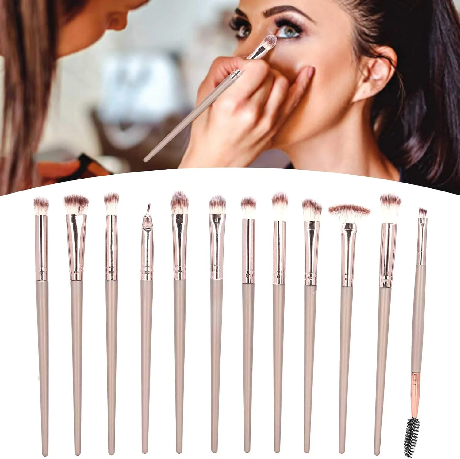 ست برس آرایشی 12 تکه Haofy، نایلونی، پودر فیکس، رژگونه، کانسیلر، سایه چشم، برس لب، کرم پودر، ترکیب کننده، پودر صورت، رژگونه، سایه چشم ست برس آرایشی 12 تکه Haofy، نایلونی، پودر فیکس، رژگونه، کانسیلر، سایه چشم، برس لب، کرم پودر، ترکیب کننده، پودر صورت، رژگونه، سایه چشم