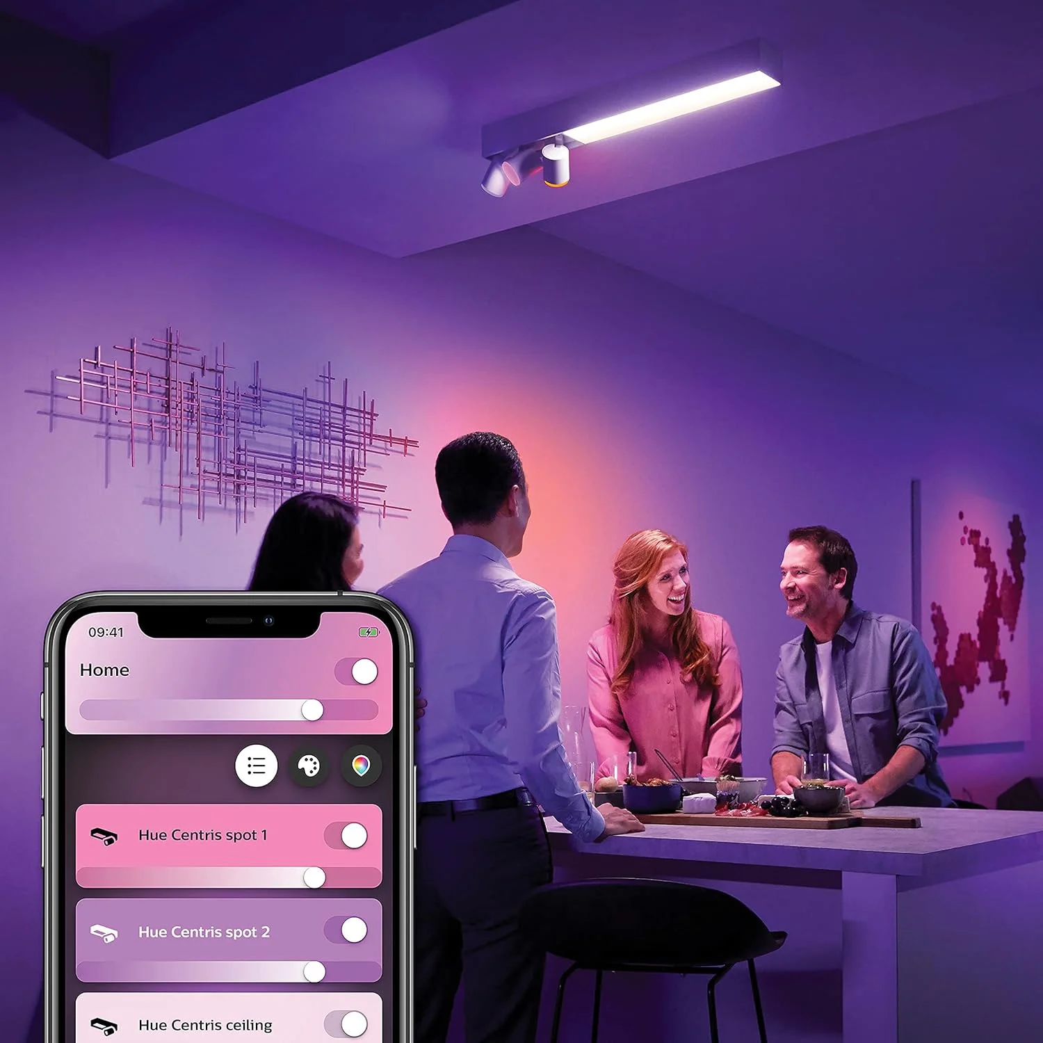 چراغ سقفی هوشمند Philips Hue Centris با 3 لامپ، قابل تنظیم، 16 میلیون رنگ، کنترل از طریق اپلیکیشن، سازگار با Amazon Alexa، سفید چراغ سقفی هوشمند Philips Hue Centris با 3 لامپ، قابل تنظیم، 16 میلیون رنگ، کنترل از طریق اپلیکیشن، سازگار با Amazon Alexa، سفید