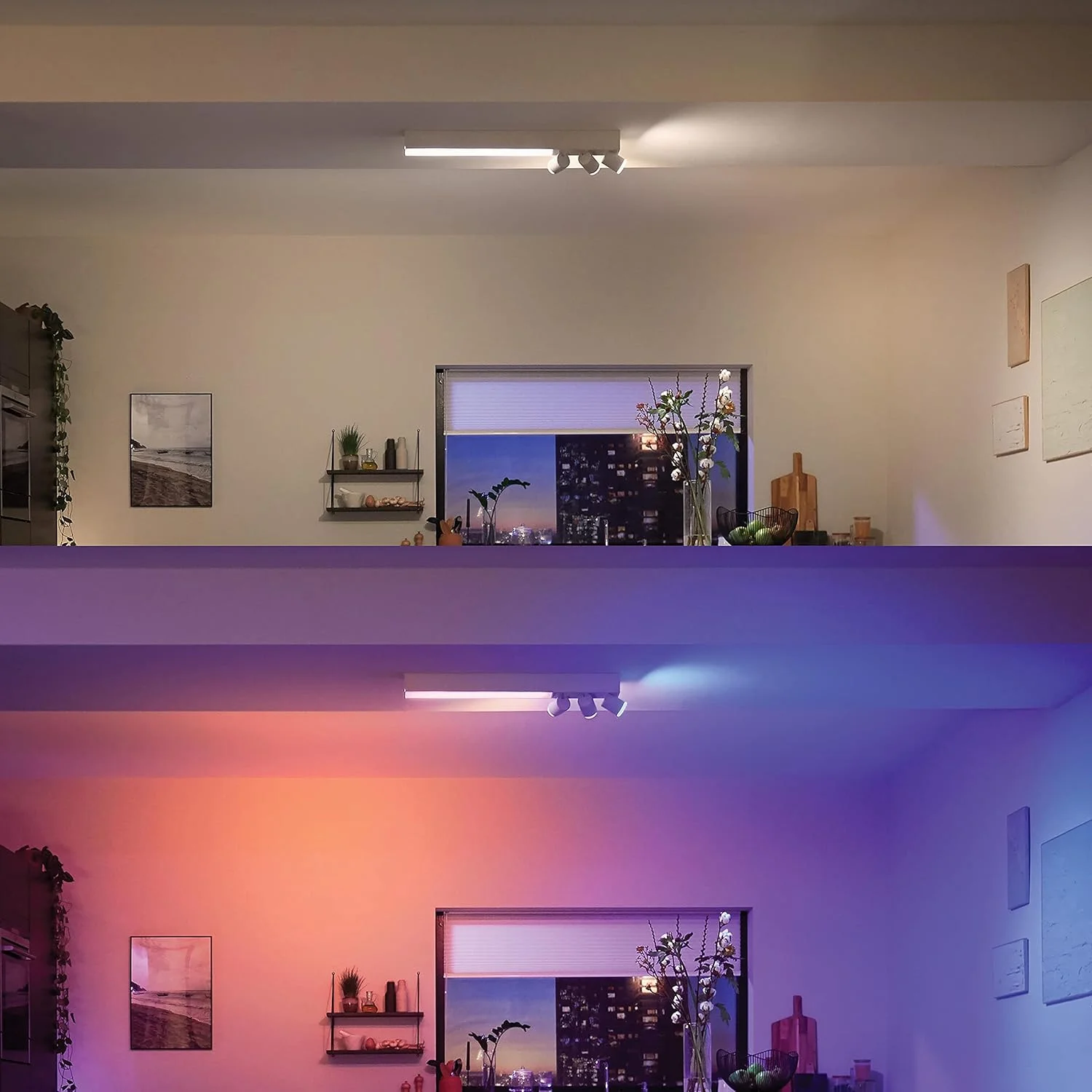 چراغ سقفی هوشمند Philips Hue Centris با 3 لامپ، قابل تنظیم، 16 میلیون رنگ، کنترل از طریق اپلیکیشن، سازگار با Amazon Alexa، سفید چراغ سقفی هوشمند Philips Hue Centris با 3 لامپ، قابل تنظیم، 16 میلیون رنگ، کنترل از طریق اپلیکیشن، سازگار با Amazon Alexa، سفید