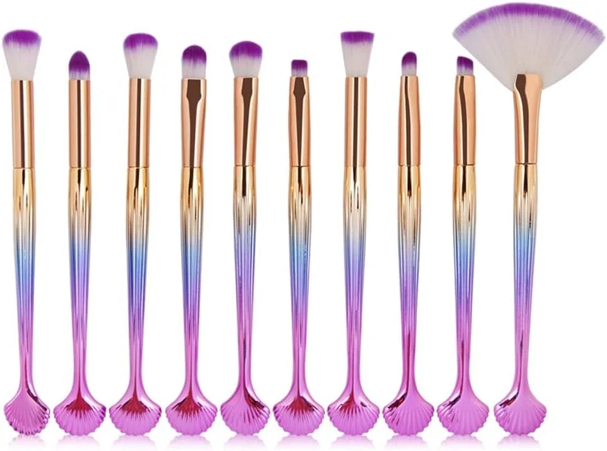 ست برس آرایشی GXFCZJH، برس نرم پودر، سایه چشم، کانسیلر لب، برس بادبزنی آرایشی، ابزار آرایش صورت