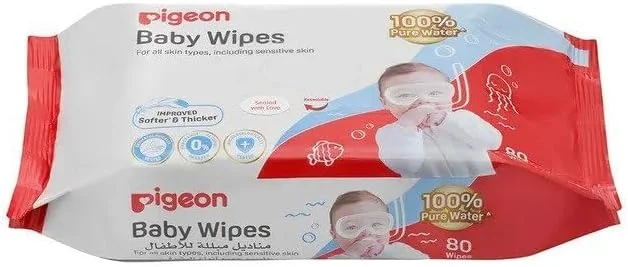 دستمال مرطوب کودک پیigeon مدل Fliptop بسته 80 عددی دستمال مرطوب کودک پیigeon مدل Fliptop بسته 80 عددی