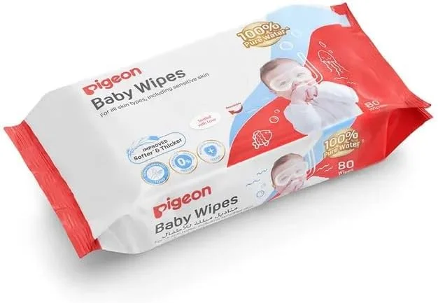دستمال مرطوب کودک پیigeon مدل Fliptop بسته 80 عددی دستمال مرطوب کودک پیigeon مدل Fliptop بسته 80 عددی