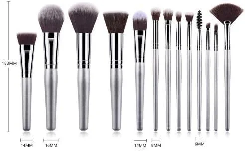 ست برس آرایشی GXFCZJH شامل برس های کرم پودر، سایه چشم، ترکیب، صورت، هایلایتر، پودر، رژگونه و کانسیلر