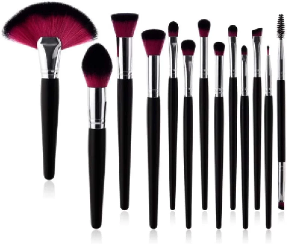 مجموعه برس های آرایشی GXFCZJH برای کرم پودر، پودر، سایه چشم، خط چشم و رژ لب