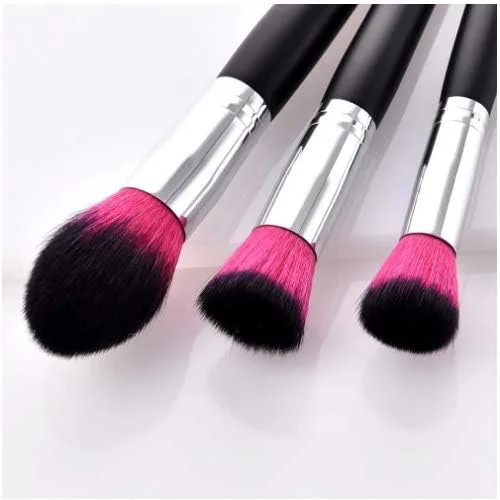 مجموعه برس های آرایشی GXFCZJH برای کرم پودر، پودر، سایه چشم، خط چشم و رژ لب