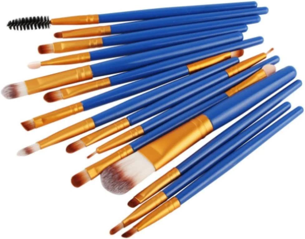 ست برس آرایشی GXFCZJH، شامل برس سایه چشم، خط چشم، ابرو، پودر لب، کرم پودر، رژگونه، ابزار حرفه ای آرایش چشم